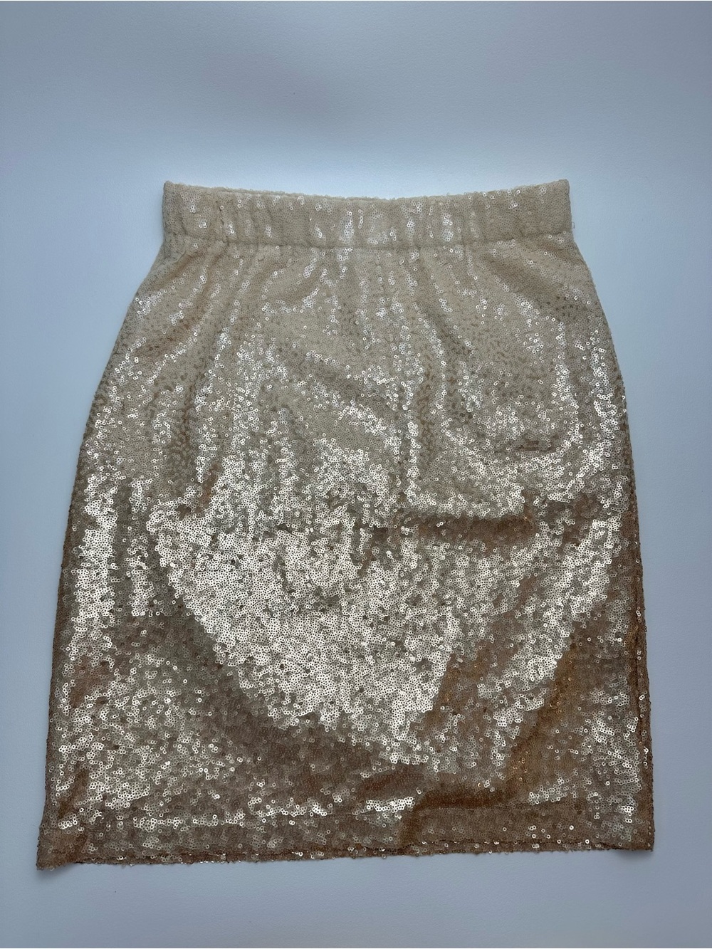 Daniel Cremieux Gold Sequin Pencil Skirt